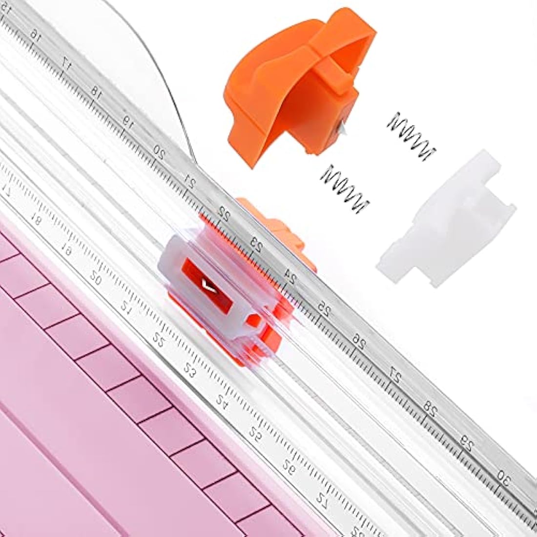 Firbon 12 Inch Titanium Paper Cutter – Pink A4 Trimmer for Scrapbooking