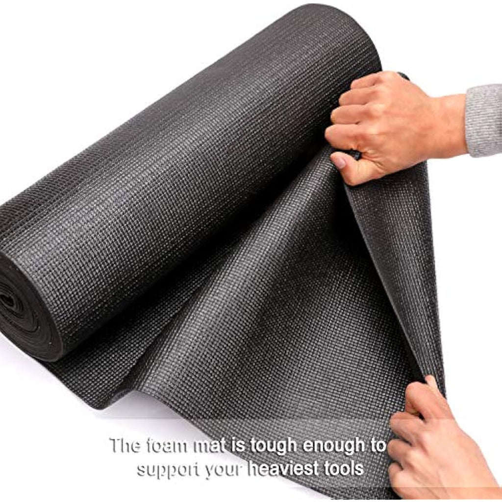 CASOMAN Non-Slip Tool Box Drawer Liner | 18" x 24' Foam Rubber Mat