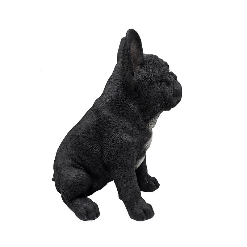 G&H Decor French Bulldog Statue – 30cm Realistic Polyresin Dog Figurine