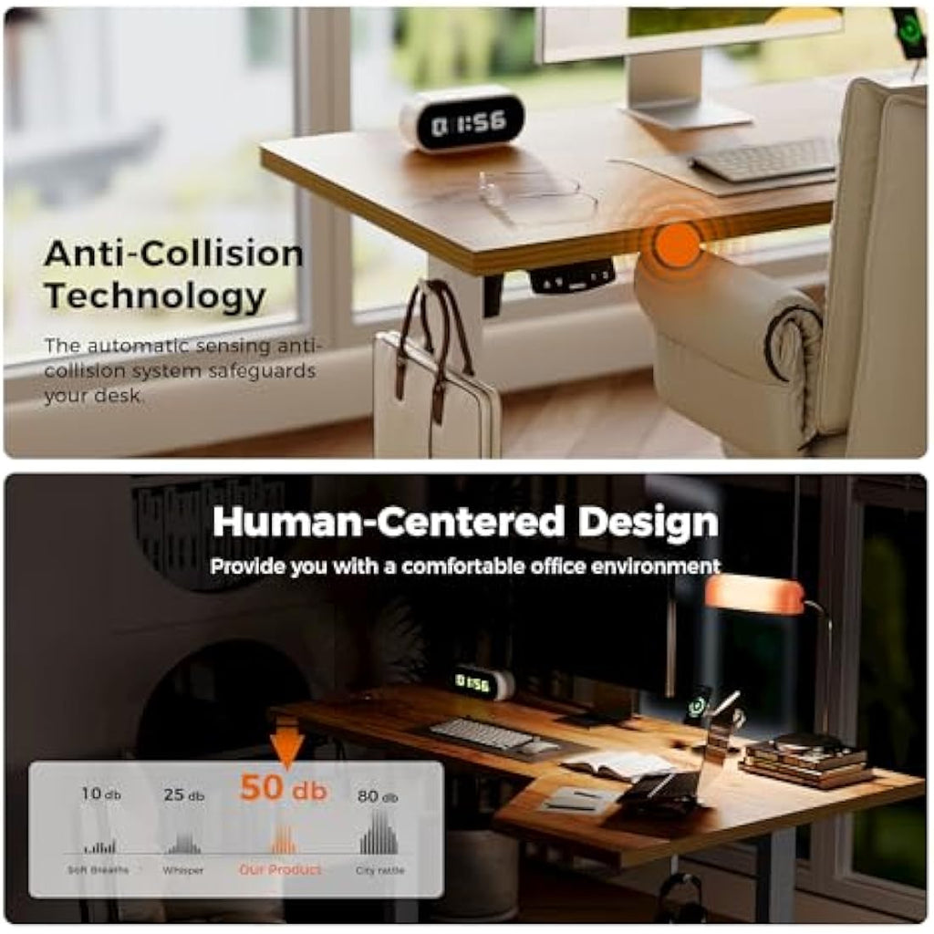 Agilestic L-Shaped Electric Standing Desk | 140cm Height Adjustable