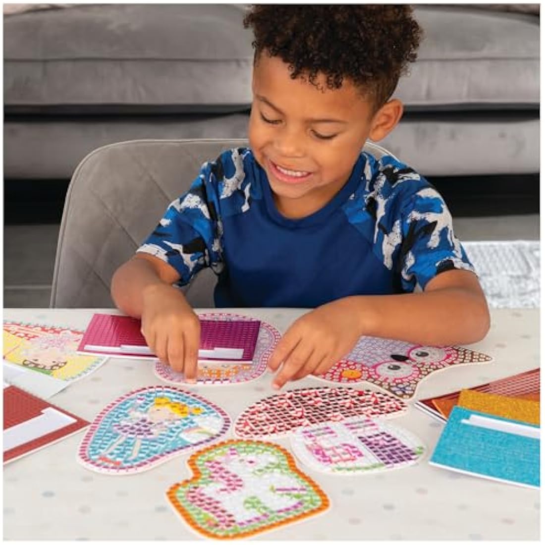 Galt Fairy Sparkle Mosaics – Kids Glitter Art & Craft Kit, Ages 5+