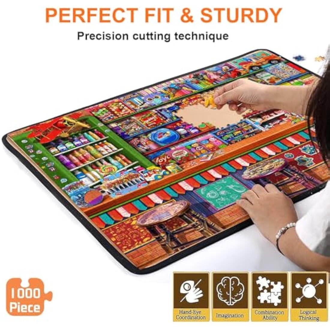 Jolof Store Candy Shop Jigsaw Puzzle - 1000 Piece Game for Adults