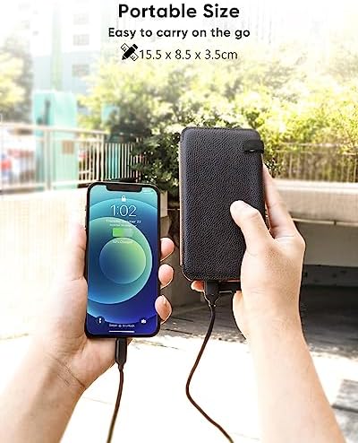 ADDTOP 25000mAh Solar Power Bank | 4 Foldable Panels Portable Charger
