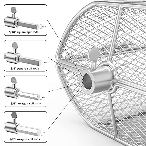Onlyfire Stainless Steel Rotisserie Grill Basket for French Fries & Beans