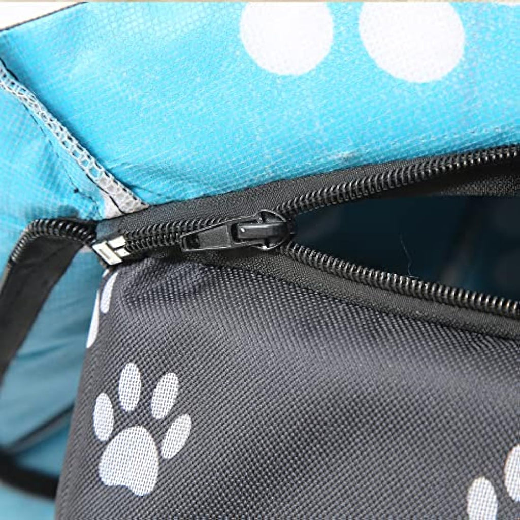 Outdoor Cat House – Waterproof Winter Pet Shelter (Black, L)