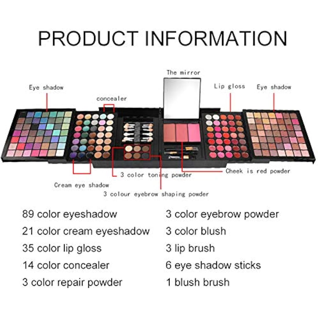 FantasyDay All-in-One Makeup Kit – 190 Color Professional Cosmetic Set
