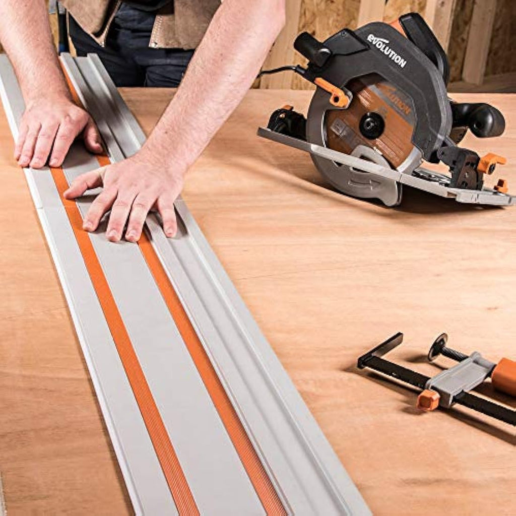 Evolution 2800mm Circular Saw Guide Rail Track with Clamps & Bag