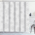 Christmas Snowflake Shower Curtain – Waterproof Quick-Dry Fabric