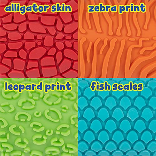 READY 2 LEARN Animal Rockers - Set of 4 Easy Grip Paint and Dough Stampers