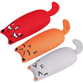 Jolof Store Catnip Toys for Indoor Cats – 3-Pack Plush Teething Toys