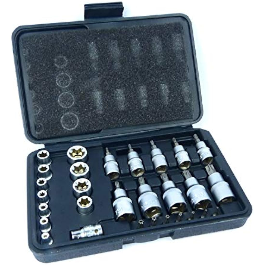 Jolof Store 30pc Star Socket and Bit Set | Male and Female Torx Bits