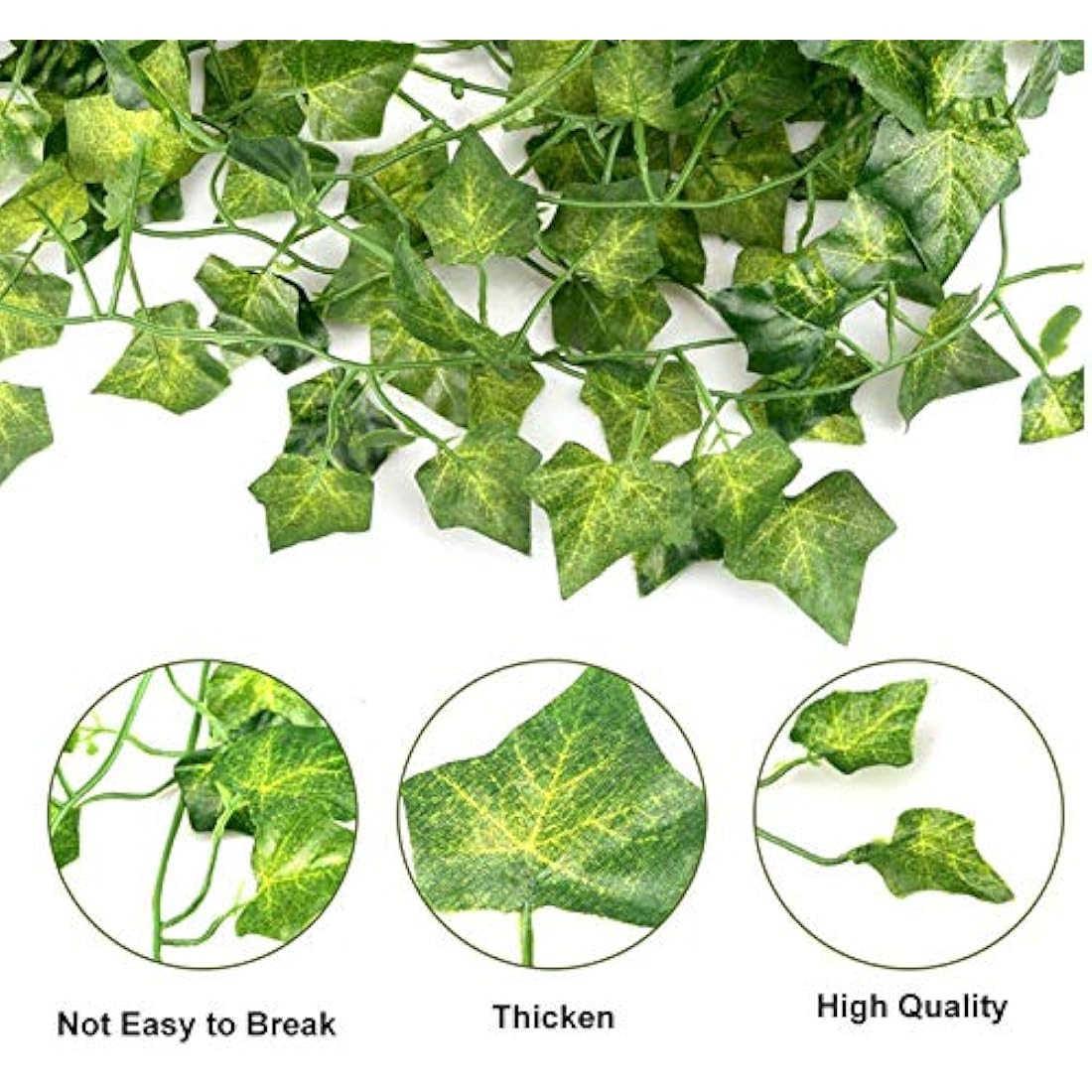 Jolof Store 12Pcs Artificial Ivy Vines – 84ft Silk Leaf Garland