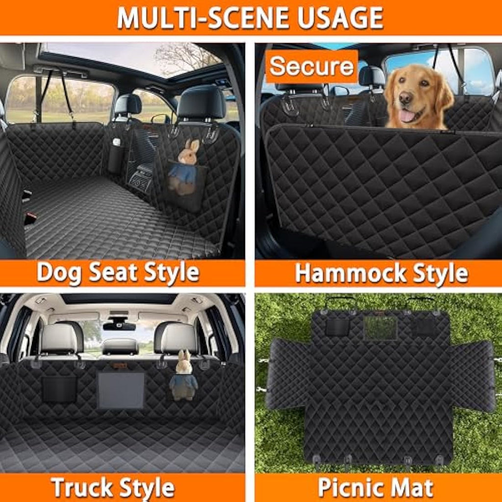 Alfheim Dog Back Seat Extender – 180kg Waterproof Hard Bottom Hammock