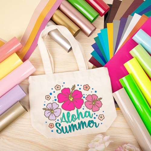 Vinyl Frog HTV Bundle – 35 Colors Heat Transfer Vinyl Sheets, 12" x 10"