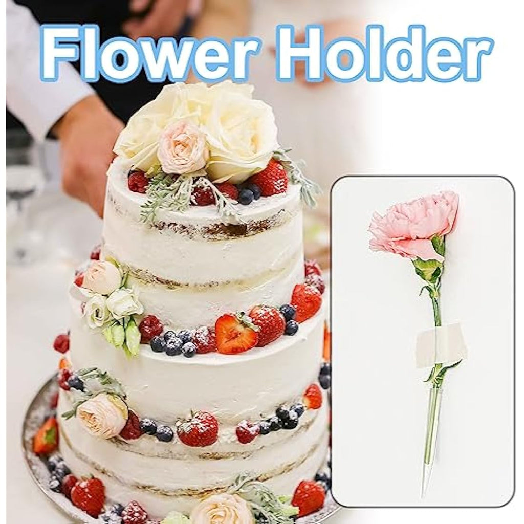 Jagowa 60-Piece Plastic Flower Tubes for Cake Decorating | 3 Sizes