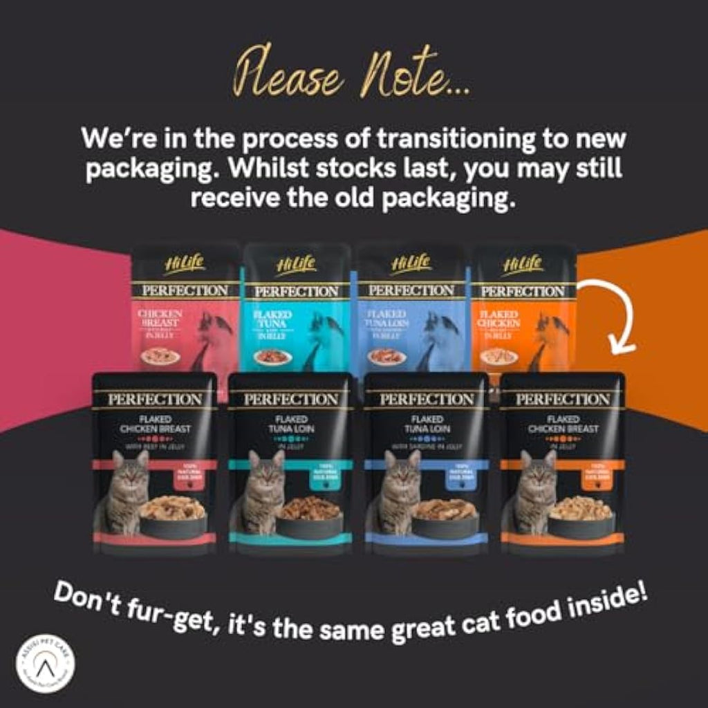 HiLife Perfection Wet Cat Food – Flaked Chicken in Jelly (18 x 70g)