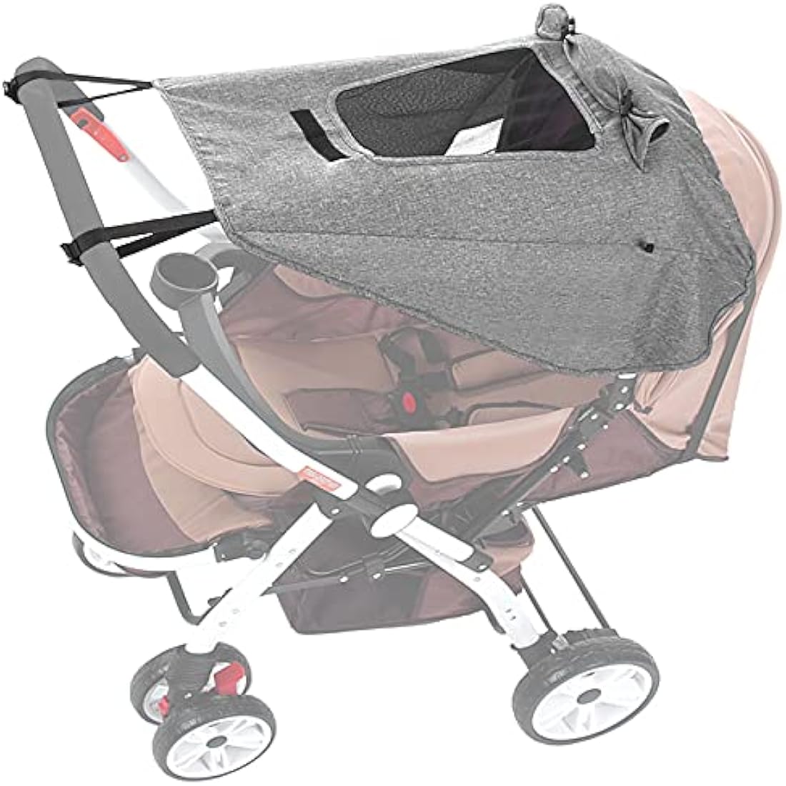 Universal Pram Sunshade – UV 50+ Stroller Cover, Grey