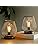 TRIROCKS Set of 2 Battery Operated Table Lamps – Metal Cage Lanterns