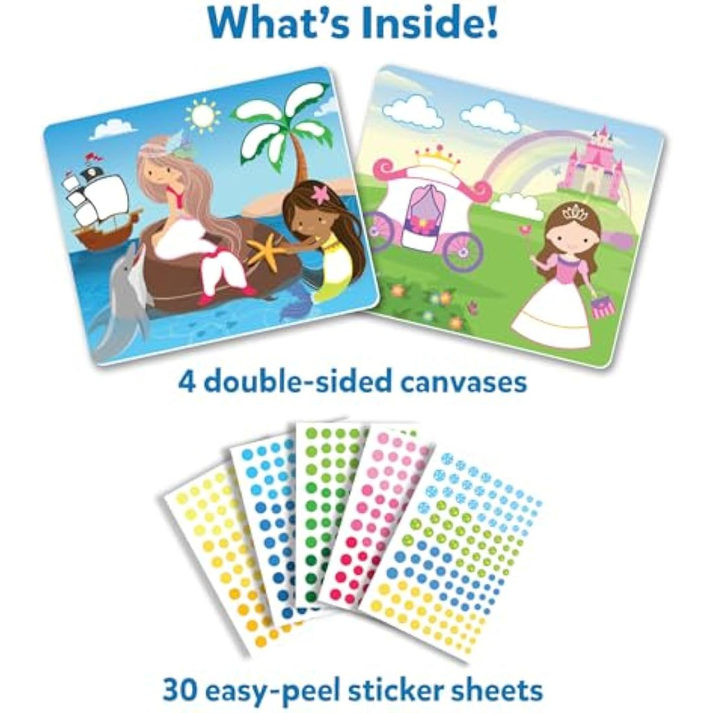 Skillmatics Dot It Sticker Art - Unicorns & Princesses DIY Craft Kit