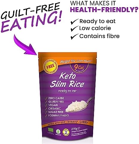 Eat Water Organic Konjac Slim Rice – Keto & Low Calorie (15 x 270g)