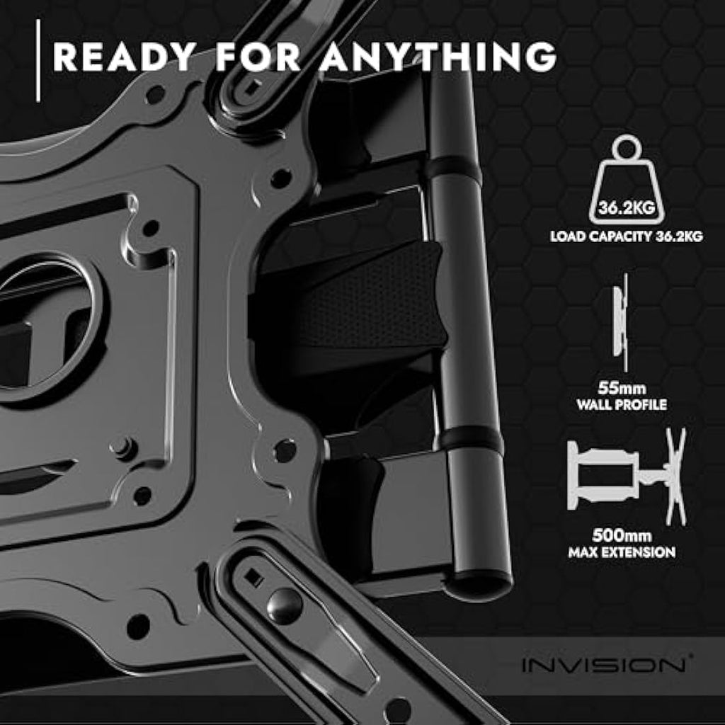 Invision Full Motion TV Wall Mount for 24-60 Inch Screens | HDTV-E