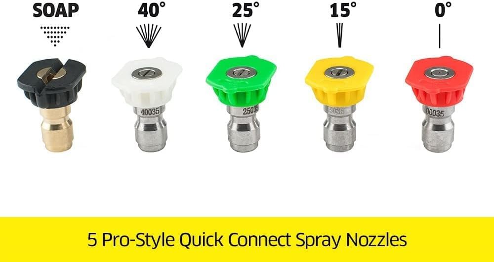 Karcher 5-Piece Pressure Washer Spray Nozzle Kit - 4000 PSI Quick Connect
