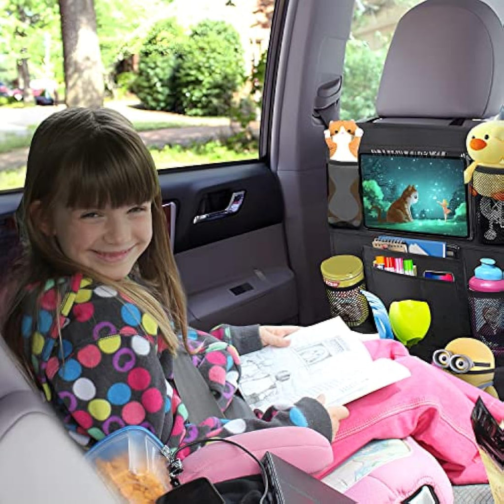 AiQInu Car Back Seat Organiser & Protector | Waterproof Oxford | 2 Pack