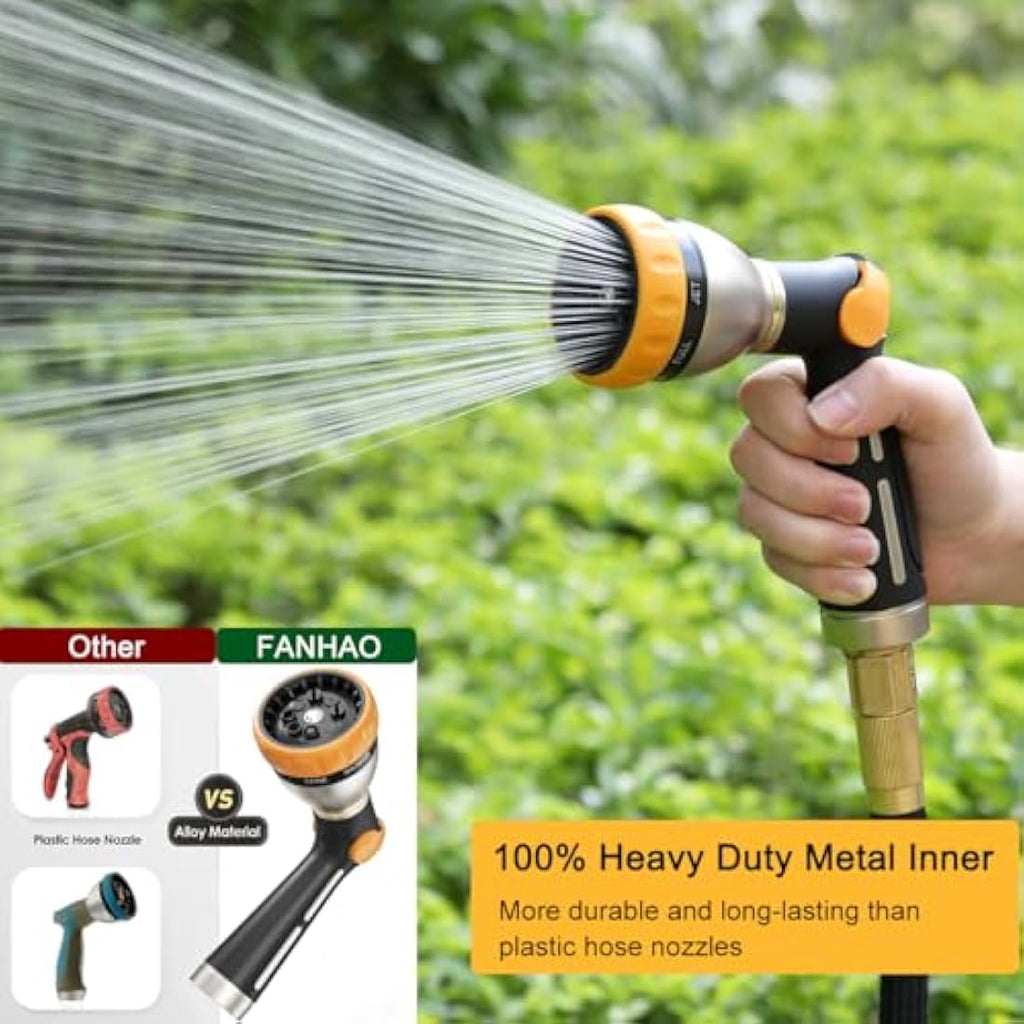 Jolof Store Metal Hose Spray Gun – 8 Pattern High Pressure Nozzle