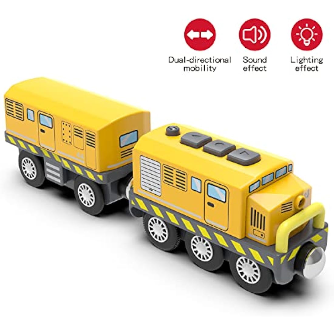 Motorized Battery Operated Train for Wooden Tracks – Magnetic