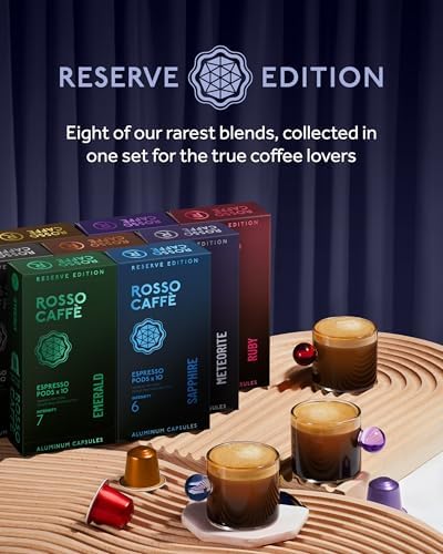 Rosso Caffè Nespresso Compatible Aluminium Capsules – 80 Pod Variety Pack