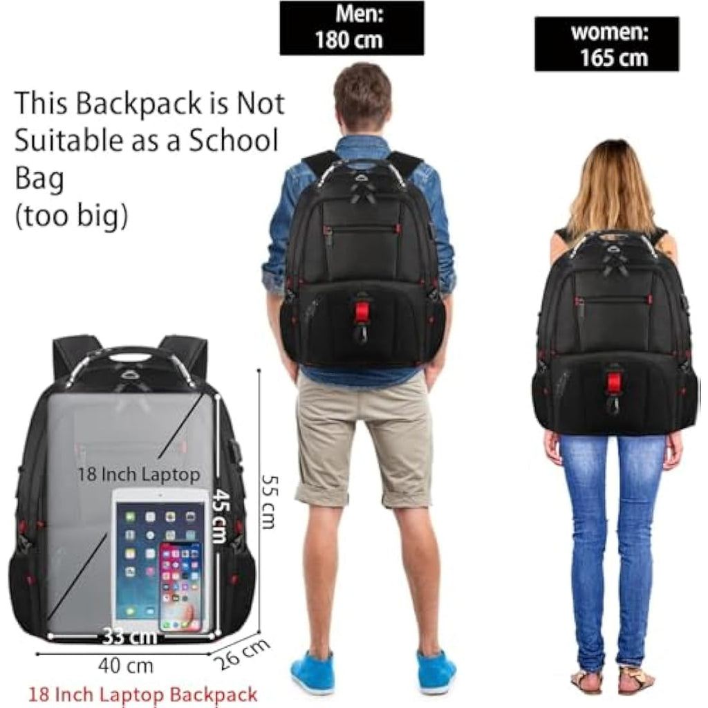 MATEIN 55L Travel Laptop Backpack | 18.4 Inch TSA Approved Work Bag