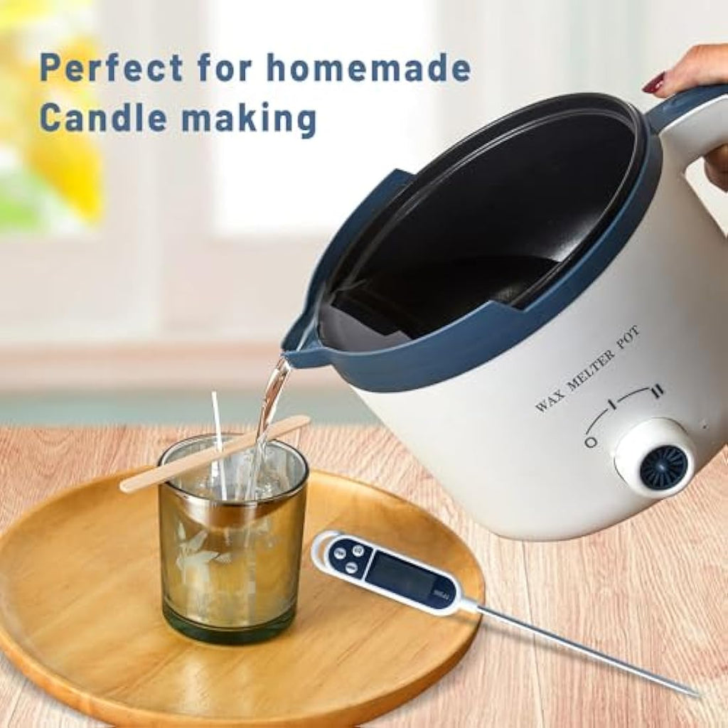 Ksedcon Electric Wax Melting Pot with Thermometer for Candle Making