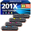 SODFACE 201X Toner Cartridge 4-Pack for HP Color LaserJet Pro M277dw M252dw