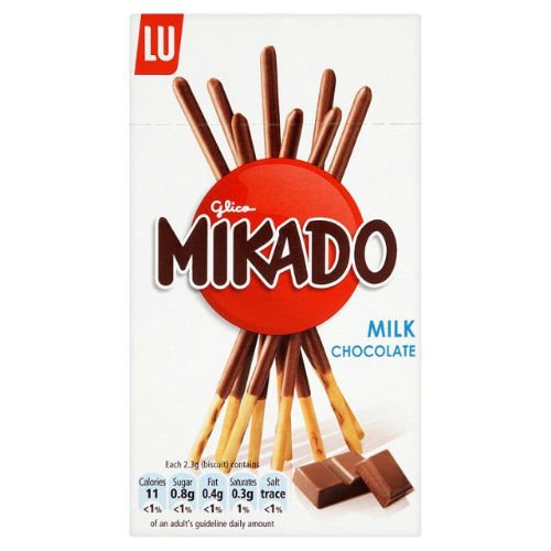 Mikado Milk Chocolate Biscuit Sticks - Crispy Cookie Snack - 6 x 75g