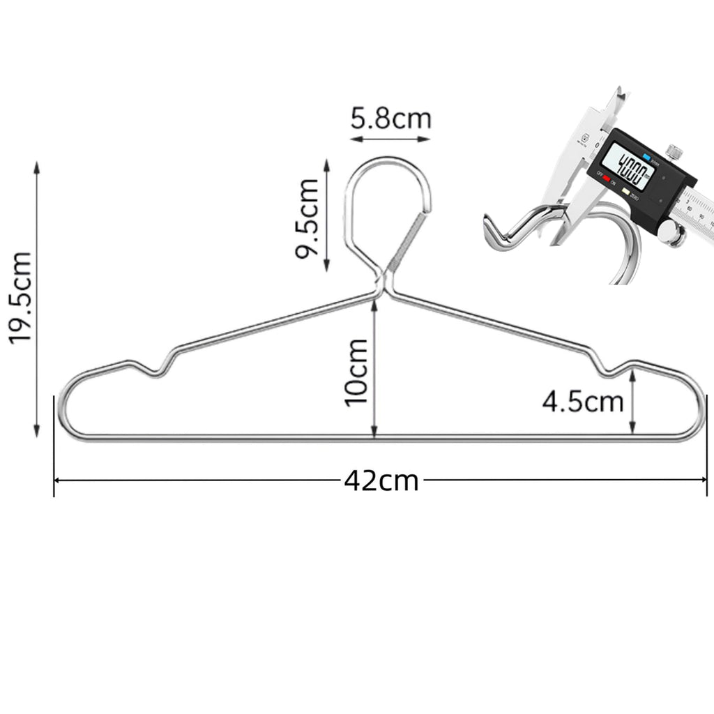 Trrcylp 4mm Lockable Coat Hangers Heavy Duty Windproof Clothes Hangers - image 2