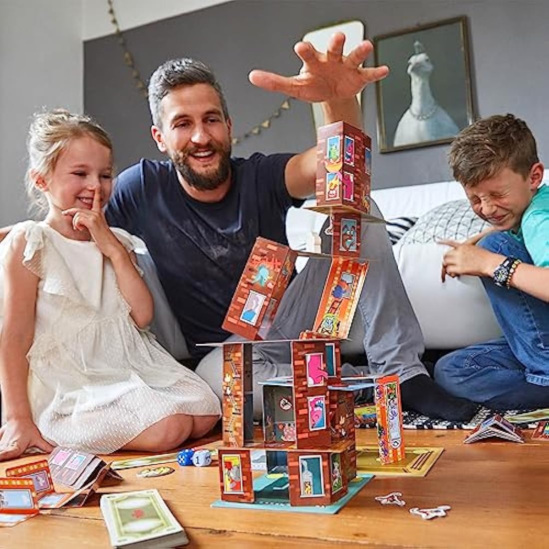Unicorn Glitterluck Cloud Stacking Game – Wooden Educational Toy