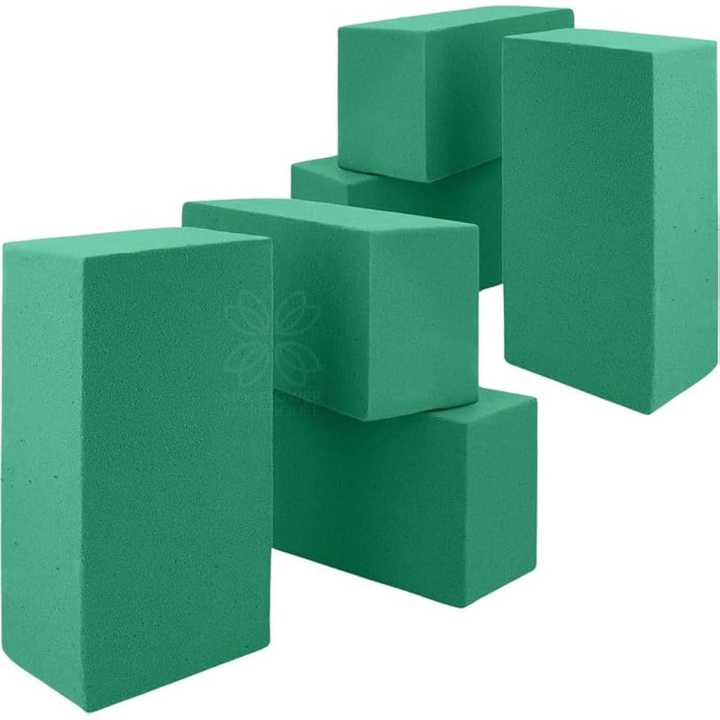 Wet Floral Foam Blocks - 6 Pack Bricks for Fresh Flowers