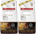 Kimbo Extra Cream Espresso Coffee Beans - Arabica Blend - 2 x 1kg
