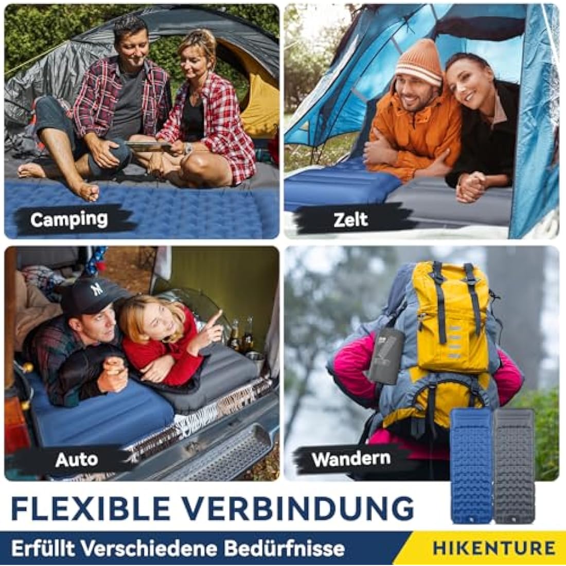 Hikenture Self-Inflating Sleeping Mat – 13cm Thick Ultralight Mattress