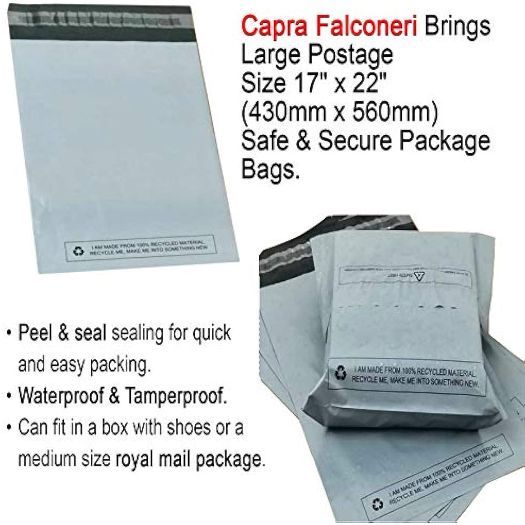 Grey Mailing Bags | 17x22" Recyclable Self-Seal Polythene