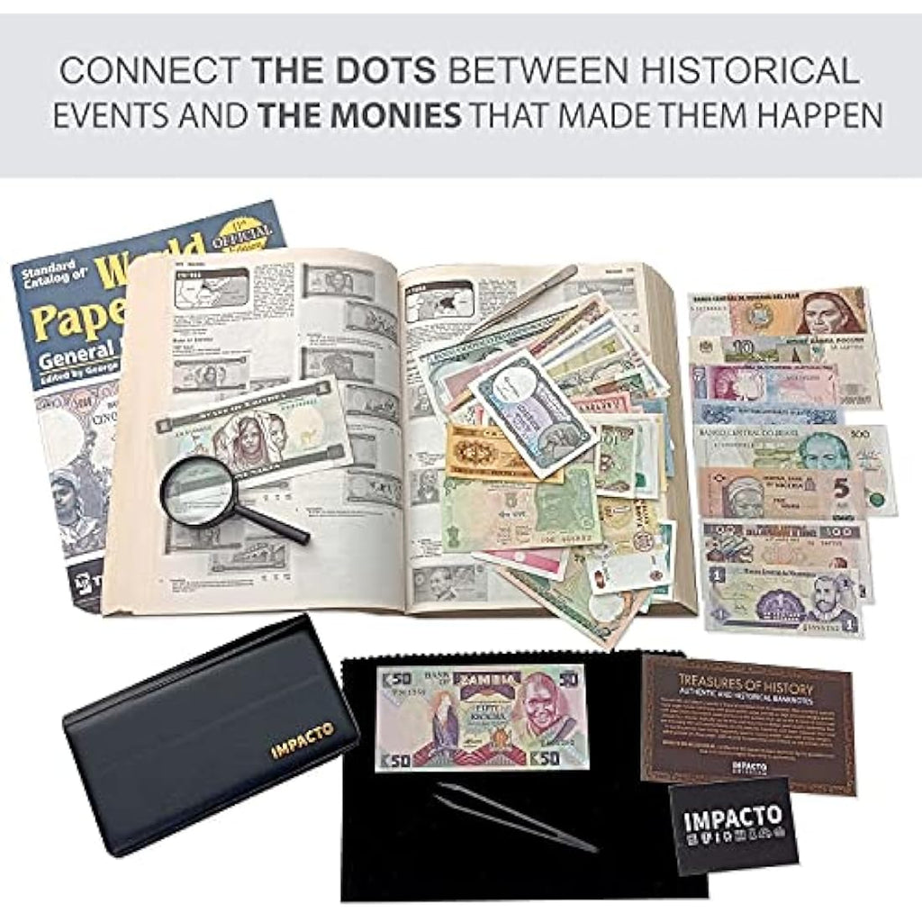 World Banknote Collection – 50 Uncirculated Foreign Bills