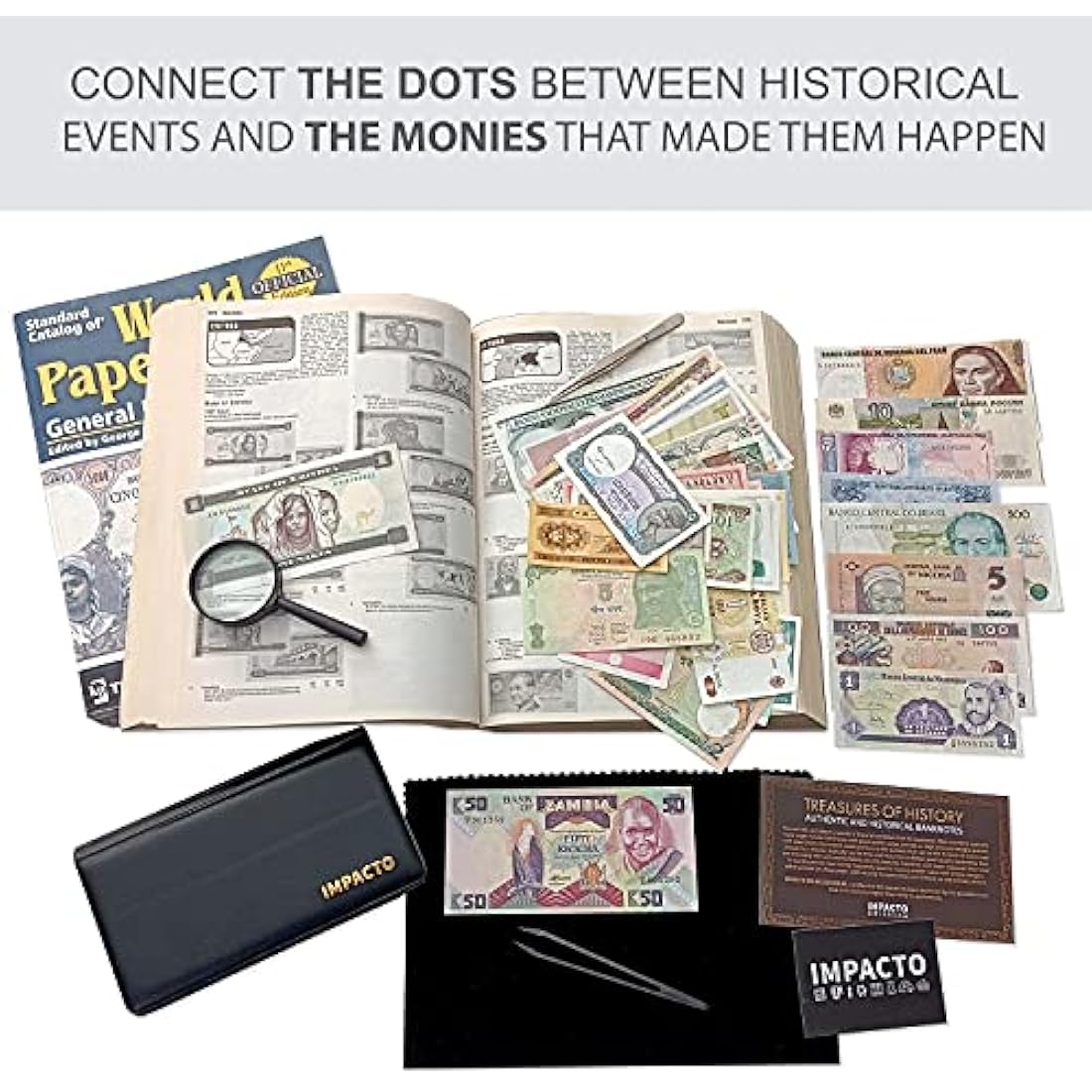 World Banknote Collection – 50 Uncirculated Foreign Bills