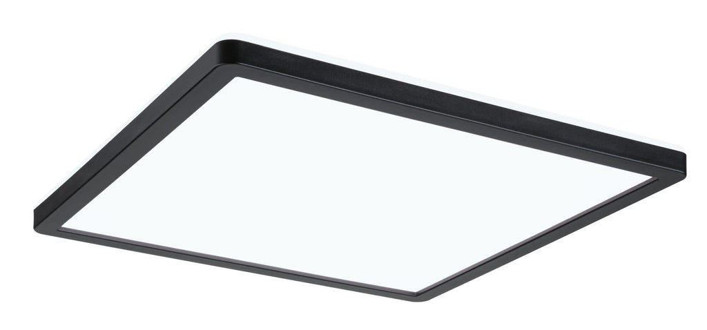 Paulmann Atria Shine LED Panel – 293mm Square Ceiling Light in Black