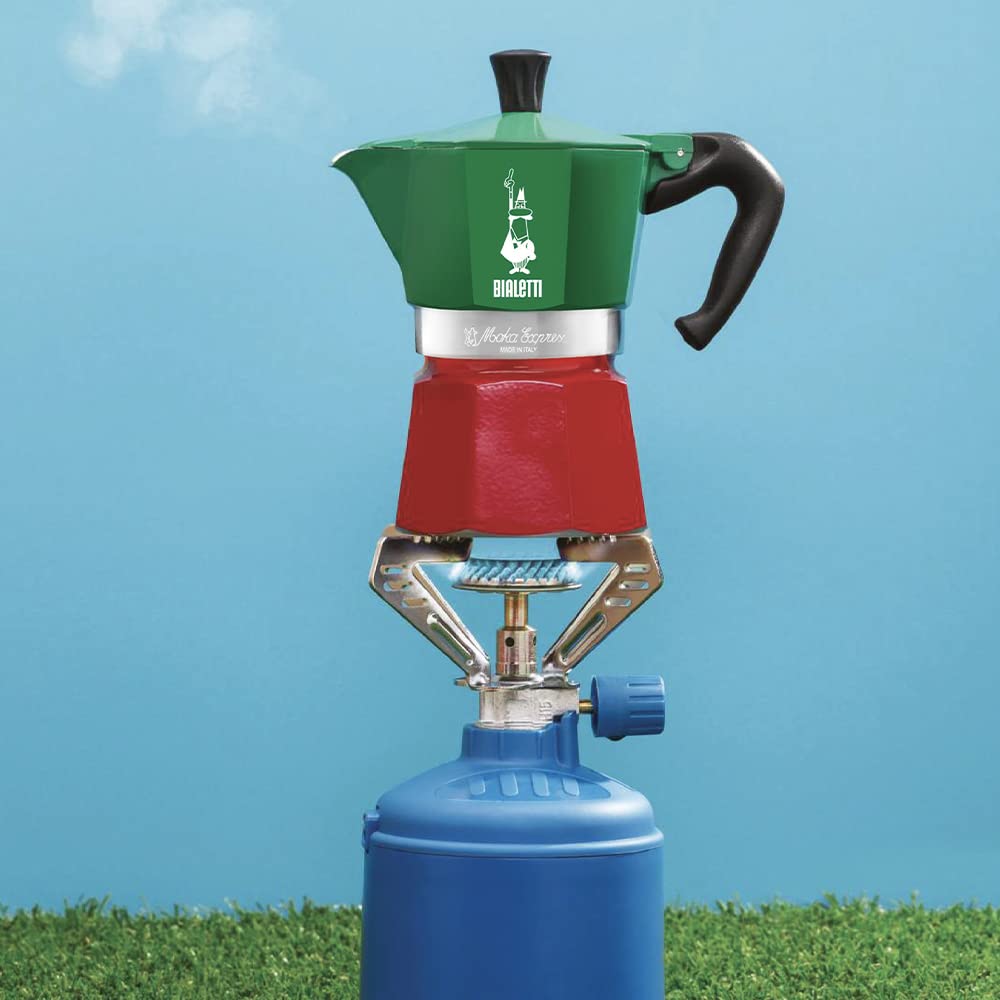 Bialetti Moka Express Italia 3-Cup Stovetop Espresso Maker - Aluminum