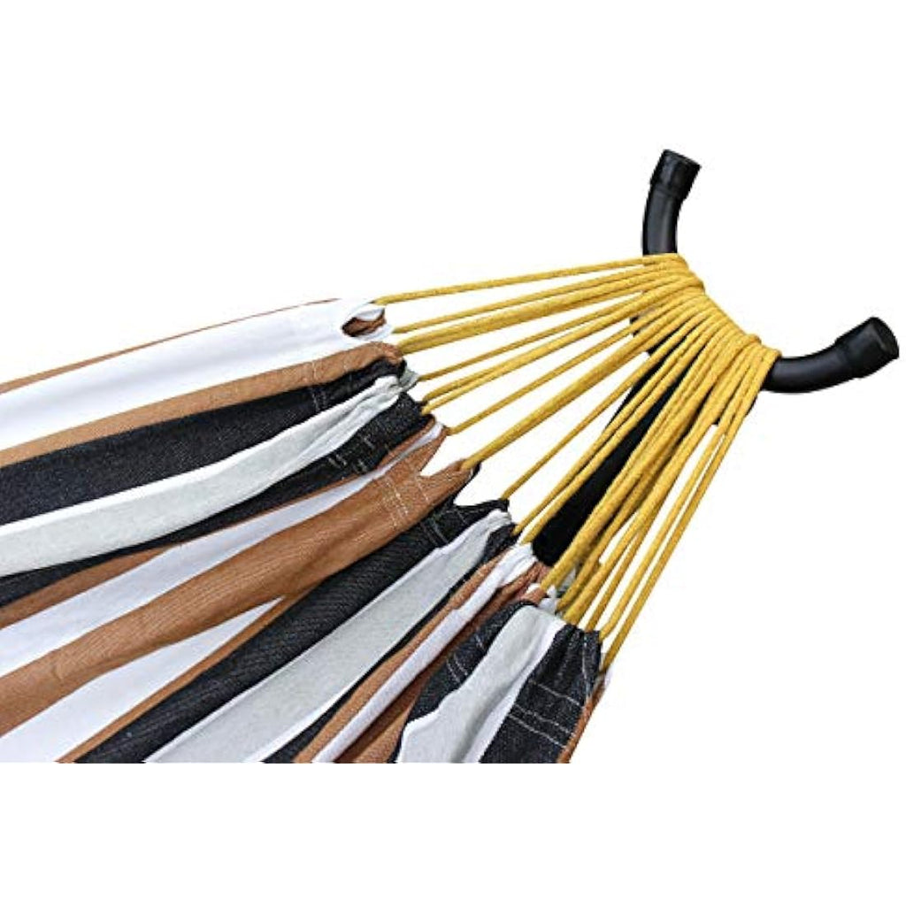 Ross James Double Cotton Hammock with Heavy Duty Metal Stand – Duck Egg
