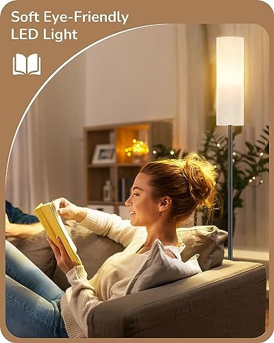 EDISHINE LED Floor Lamp – Dimmable Standing Lamp with Remote Control