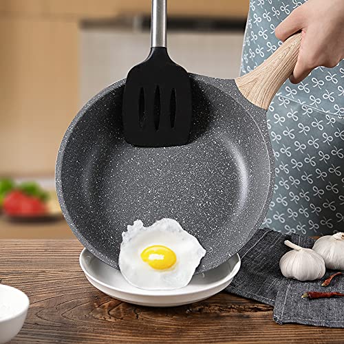 ZUOFENG Non-Stick Granite Frying Pan Set | 3-Piece Induction Cookware
