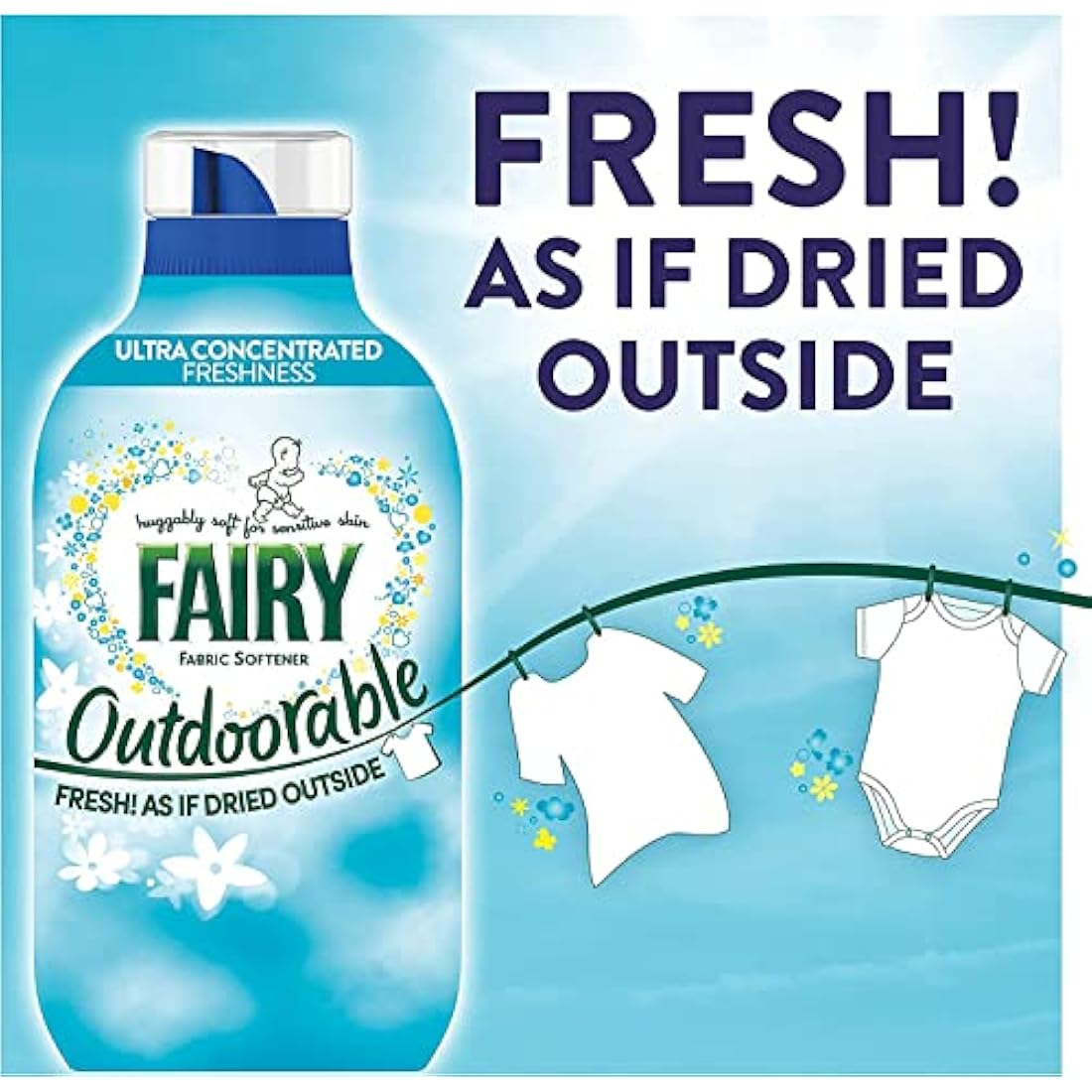 Fairy Outdoorable Fabric Conditioner - 210 Washes for Sensitive Skin