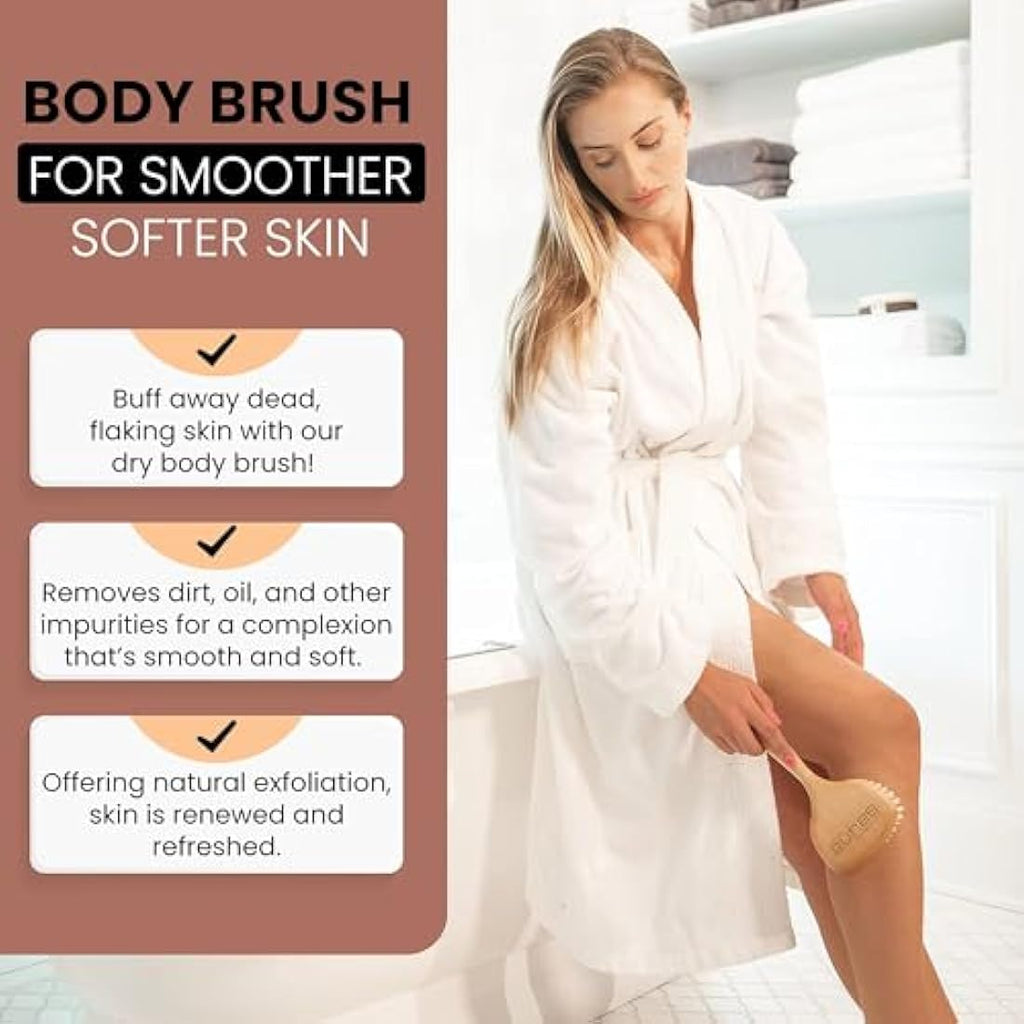 SHASH Goat Hair Face Brush – Gentle Exfoliating Beech Wood Cleanser