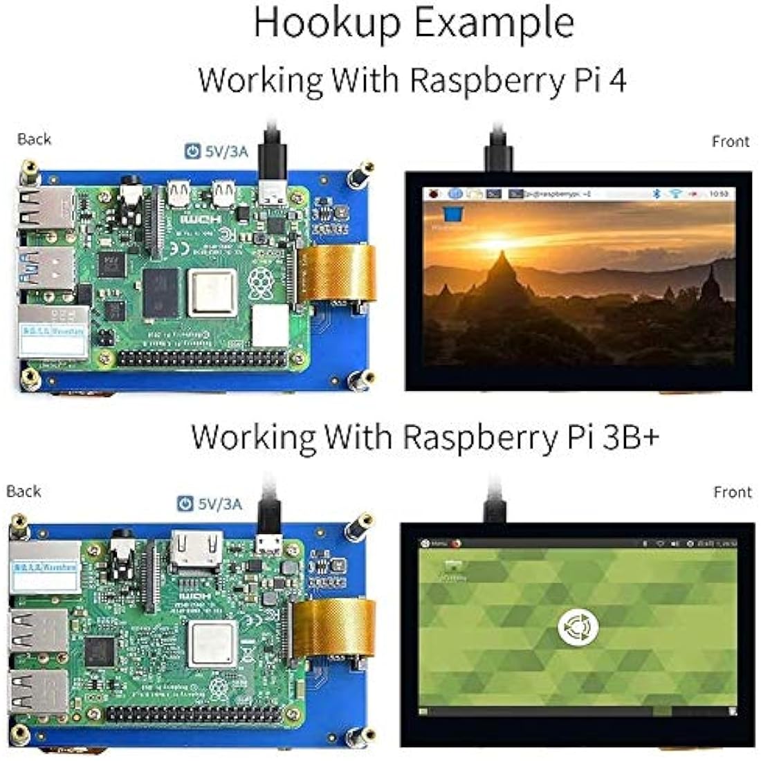 4.3" DSI LCD Touch Screen | 800x480 IPS Monitor for Raspberry Pi